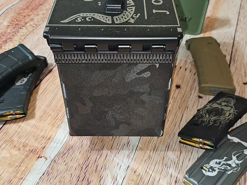 Custom Ammo Can - Laser engraved metal storage